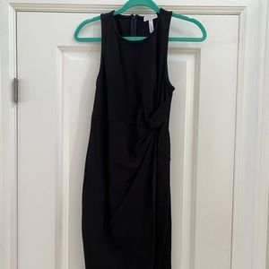 Nordstrom Leith Midi Black Dress with slit